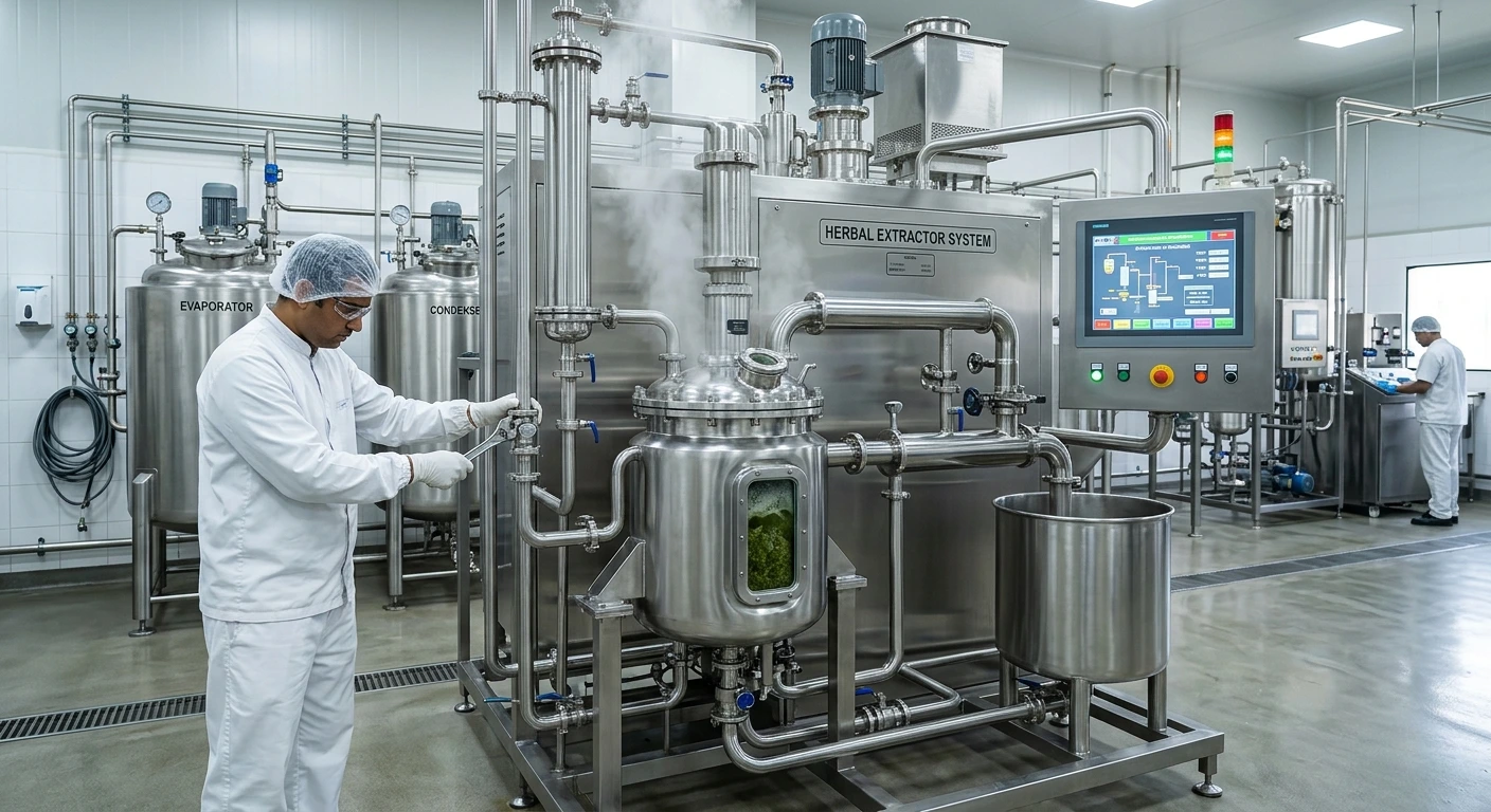 Herbal Extraction Machine Manufacturer, Supplier & Exporter in India
